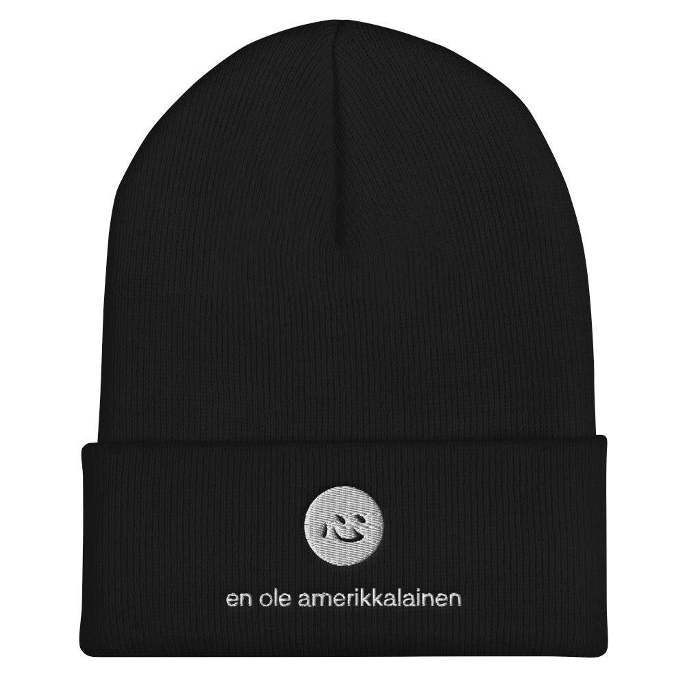 i'm not american | beanie | finnish