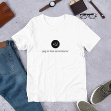 Load image into Gallery viewer, i&#39;m not american | t shirt | danish